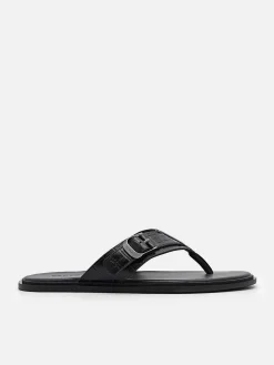 Helix Leather Thong Sandals