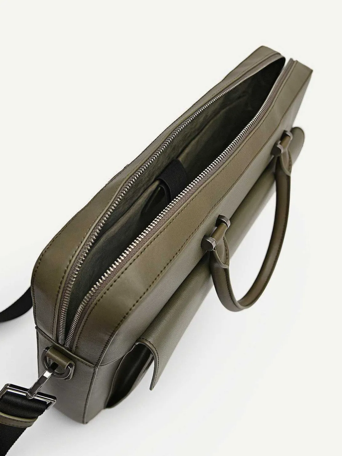 Henry Textured Leather Briefcase