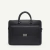 Henry Textured Leather Briefcase