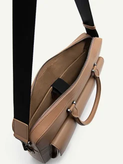 Henry Textured Leather Briefcase