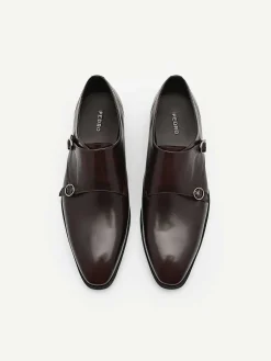 Holly Leather Double Monkstrap Shoes