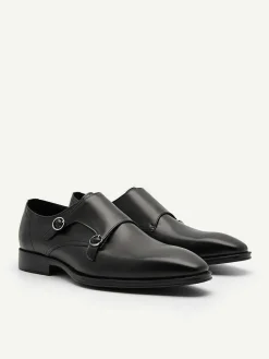 Holly Leather Double Monkstrap Shoes