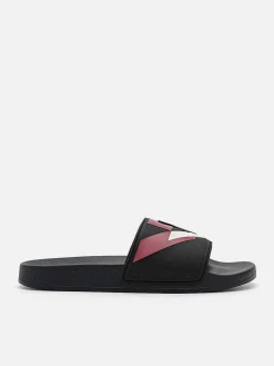 Houndstooth Slide Sandals