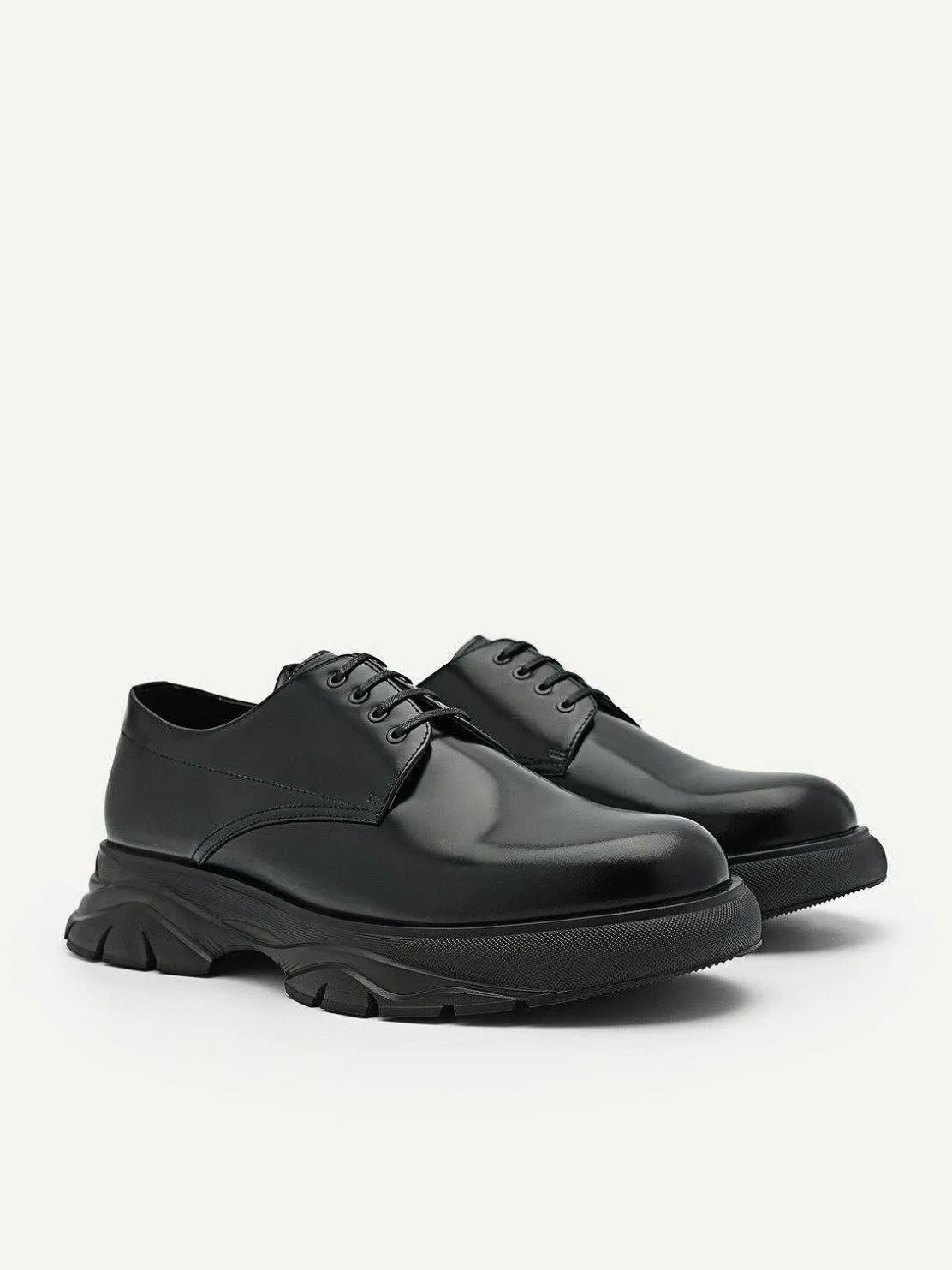 Hybrix Leather Derby Shoes
