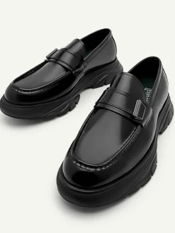 Hybrix Leather Loafers