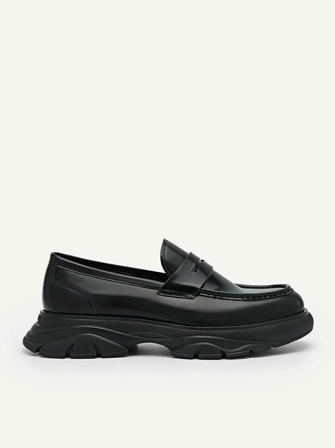 Hybrix Leather Penny Loafers