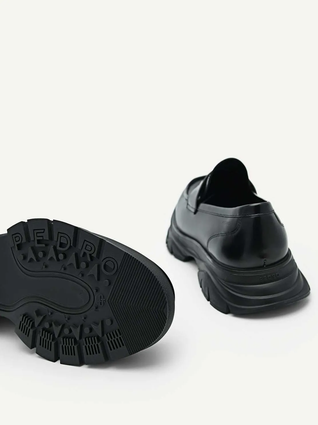 Hybrix Leather Penny Loafers