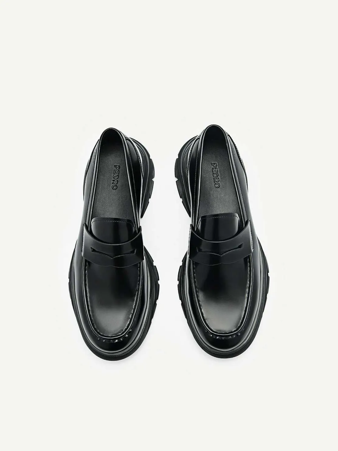 Hybrix Leather Penny Loafers