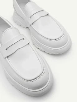 Hybrix Leather Penny Loafers