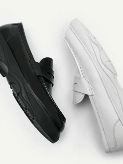 Hybrix Leather Penny Loafers