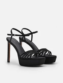 Iza Fabric Platform Heel Sandals