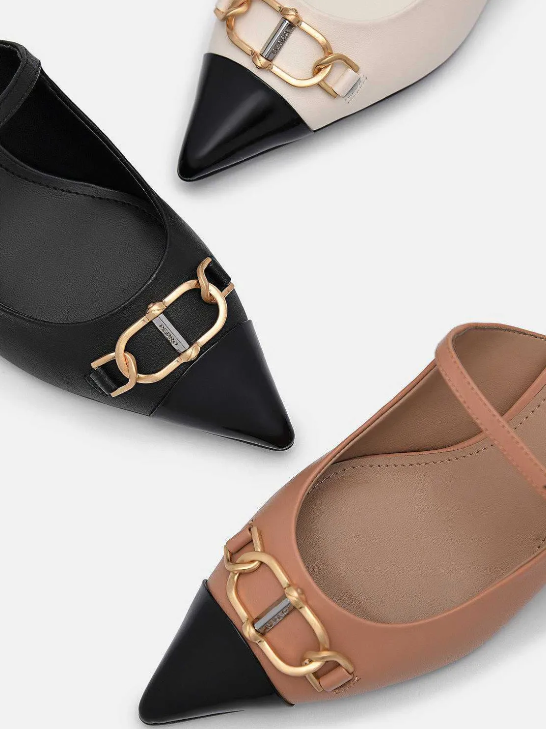 Jean Leather Heel Mules