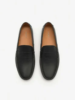 Leather Band Driving Shoes