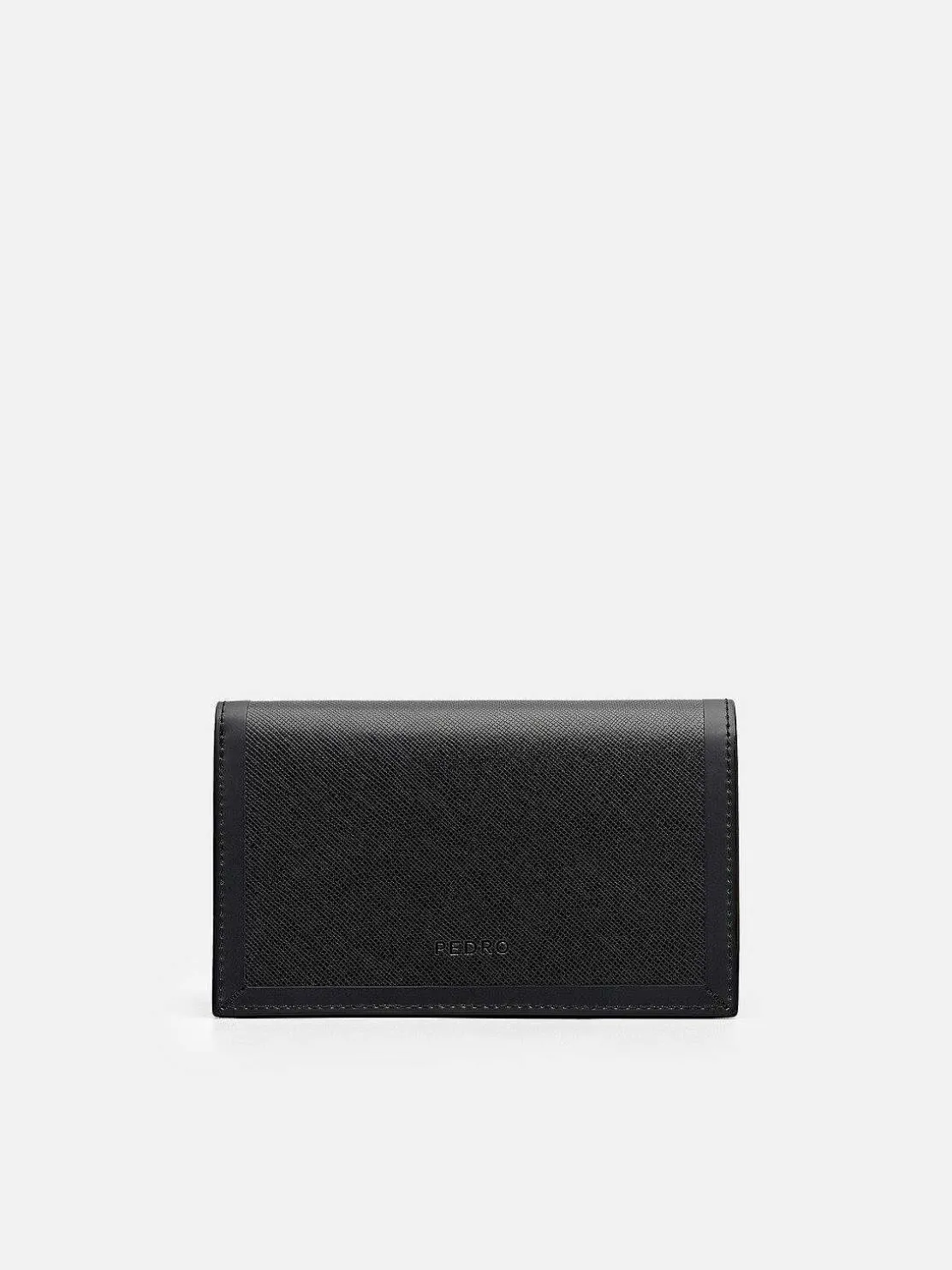 Leather Bi-Fold Card Holder With Lanyard