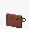 Leather Bi-Fold Card Holder With Key Ring