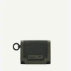 Leather Bi-Fold Card Holder With Key Ring