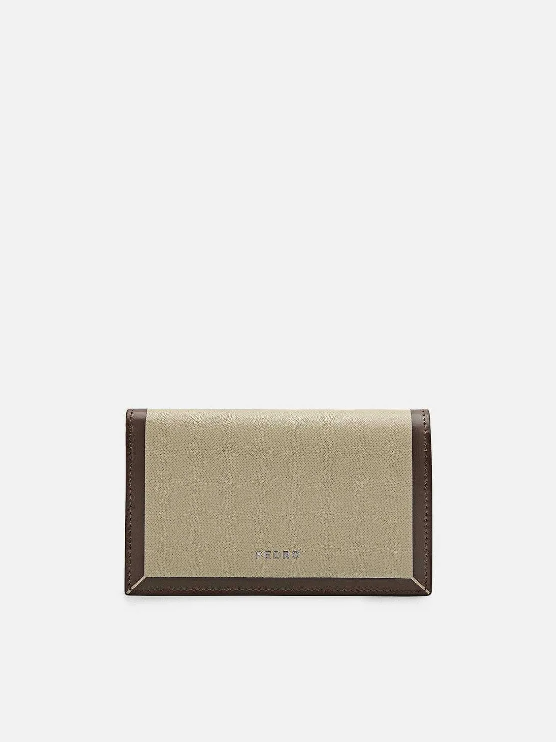 Leather Bi-Fold Card Holder With Lanyard