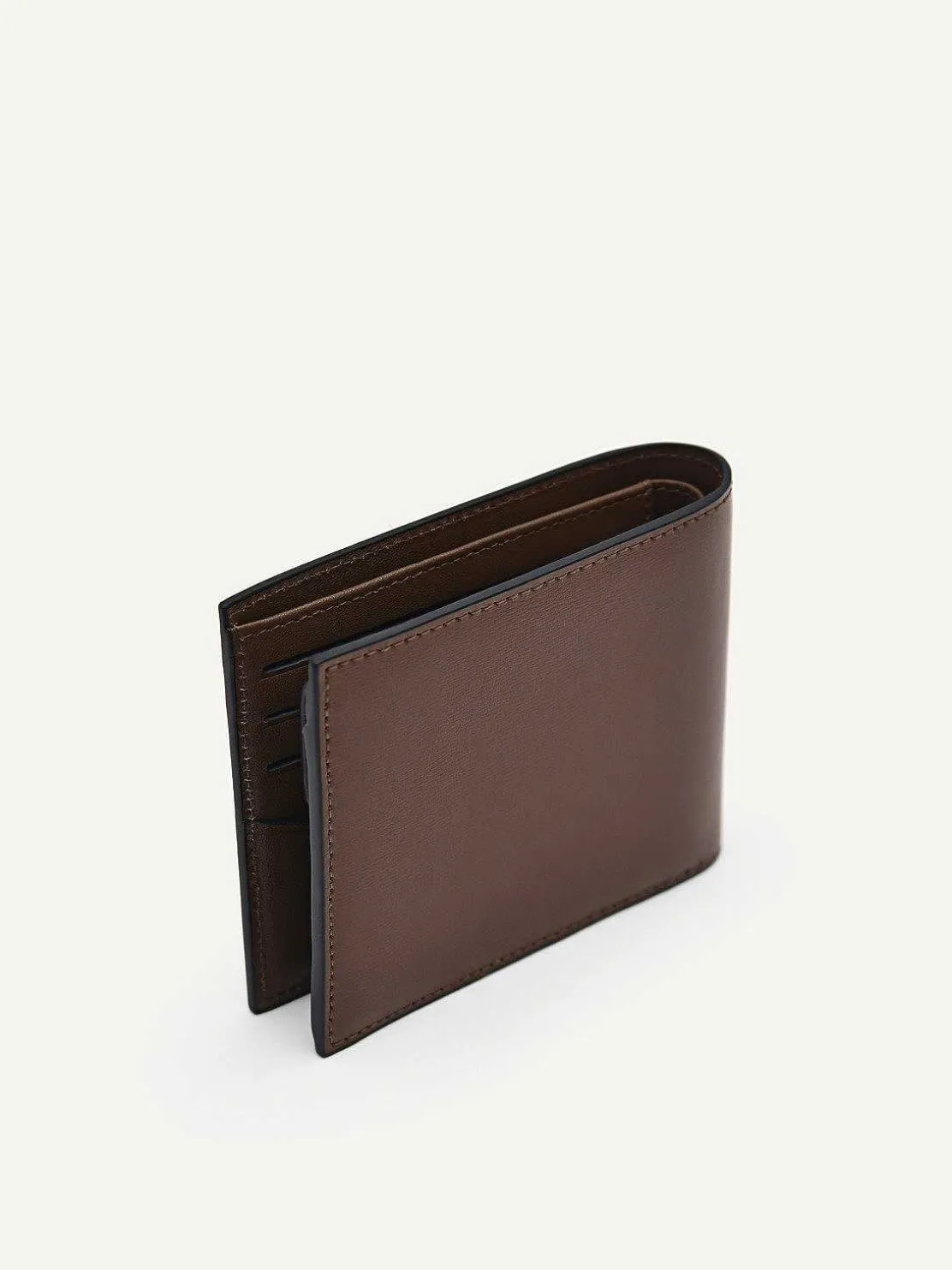 Leather Bi-Fold Coin Wallet