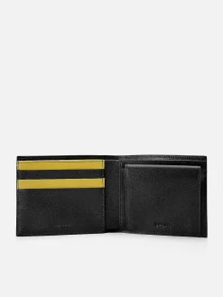 Leather Bi-Fold Coin Wallet