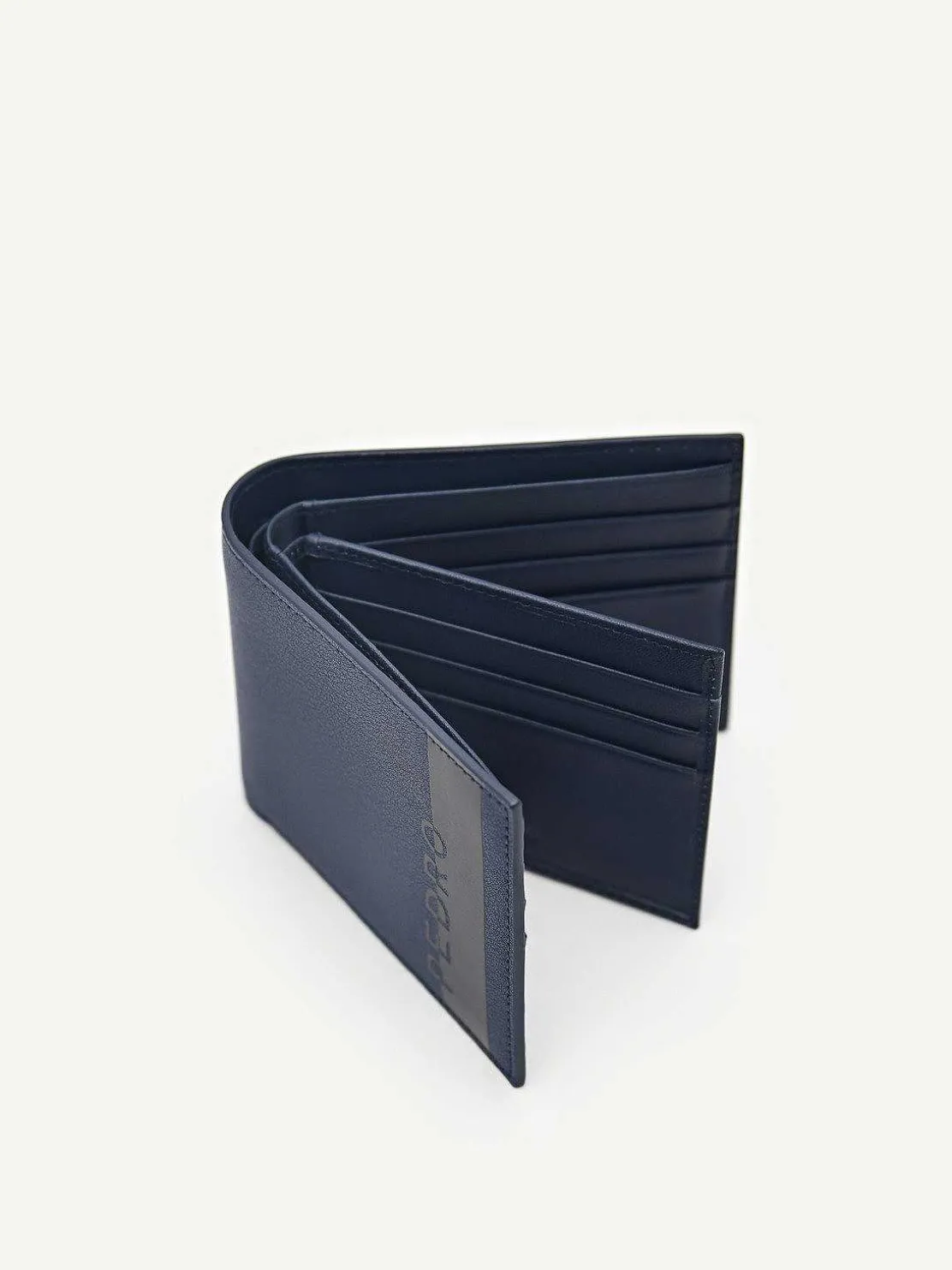 Leather Bi-Fold Flip Wallet