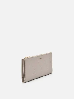 Leather Bi-Fold Long Wallet