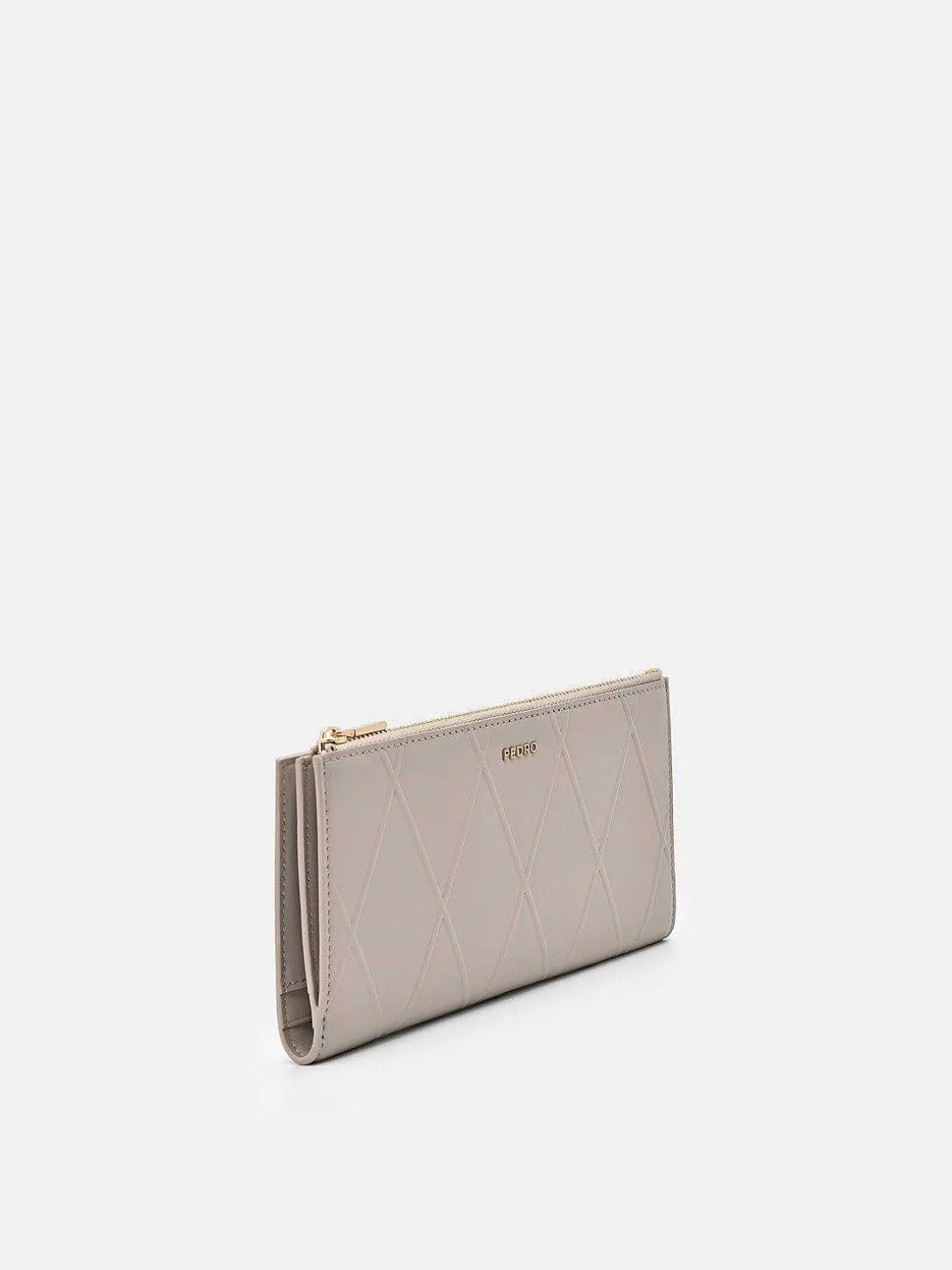 Leather Bi-Fold Long Wallet