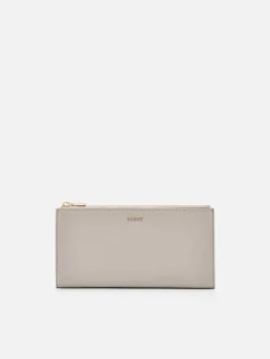 Leather Bi-Fold Long Wallet