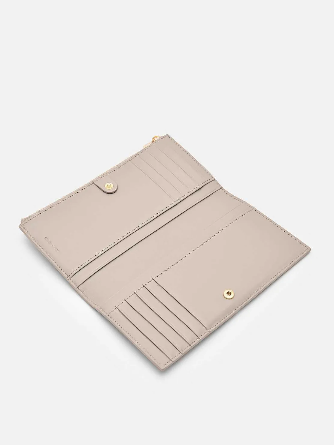 Leather Bi-Fold Long Wallet