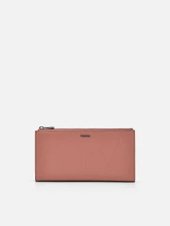 Leather Bi-Fold Long Wallet