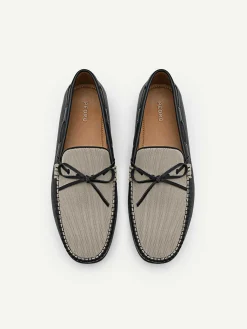 Leather Bow Driving Shoes