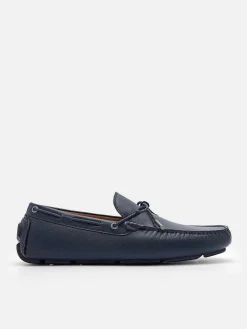 Leather Bow Driving Shoes