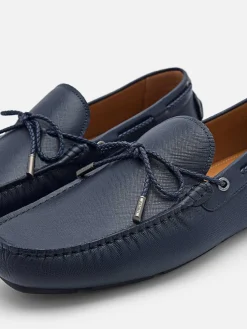 Leather Bow Driving Shoes