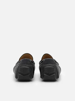 Leather Bow Driving Shoes
