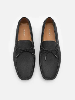 Leather Bow Driving Shoes