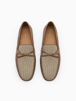 Leather Bow Driving Shoes