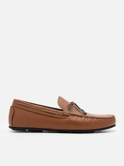Leather Bow Driving Shoes