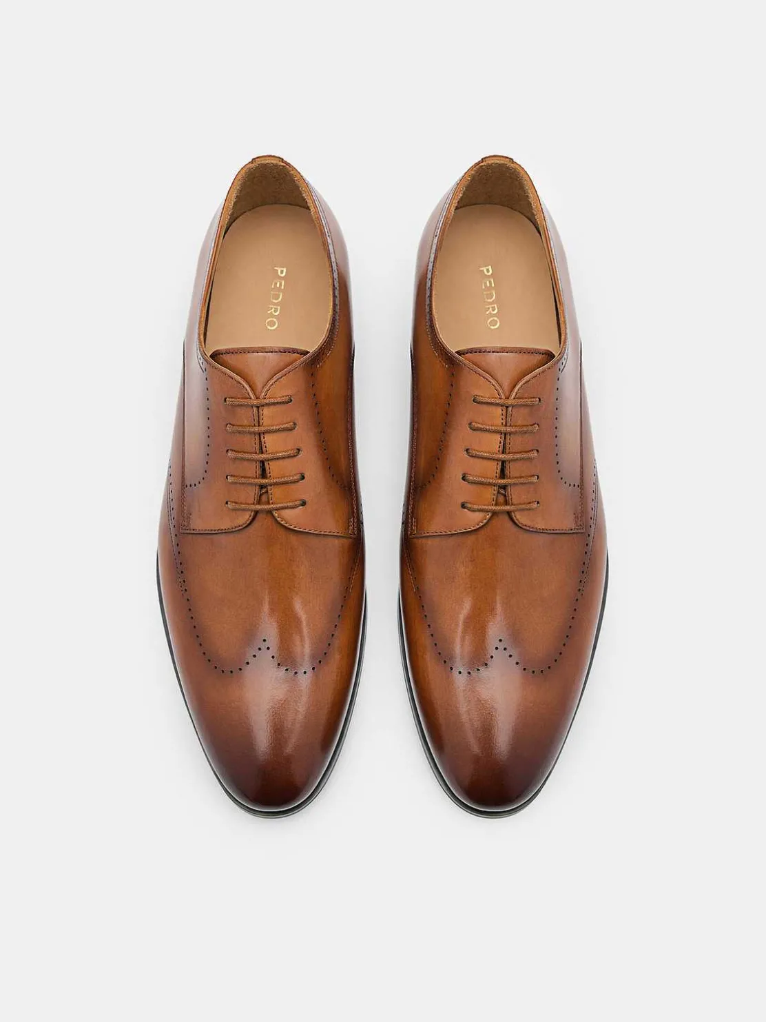 Leather Brogue Derby Shoes