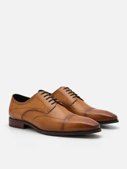 Leather Brogue Derby Shoes