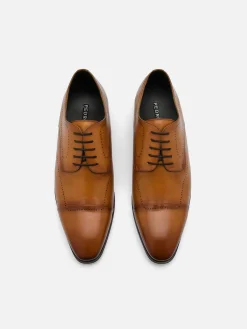Leather Brogue Derby Shoes