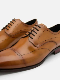 Leather Brogue Derby Shoes