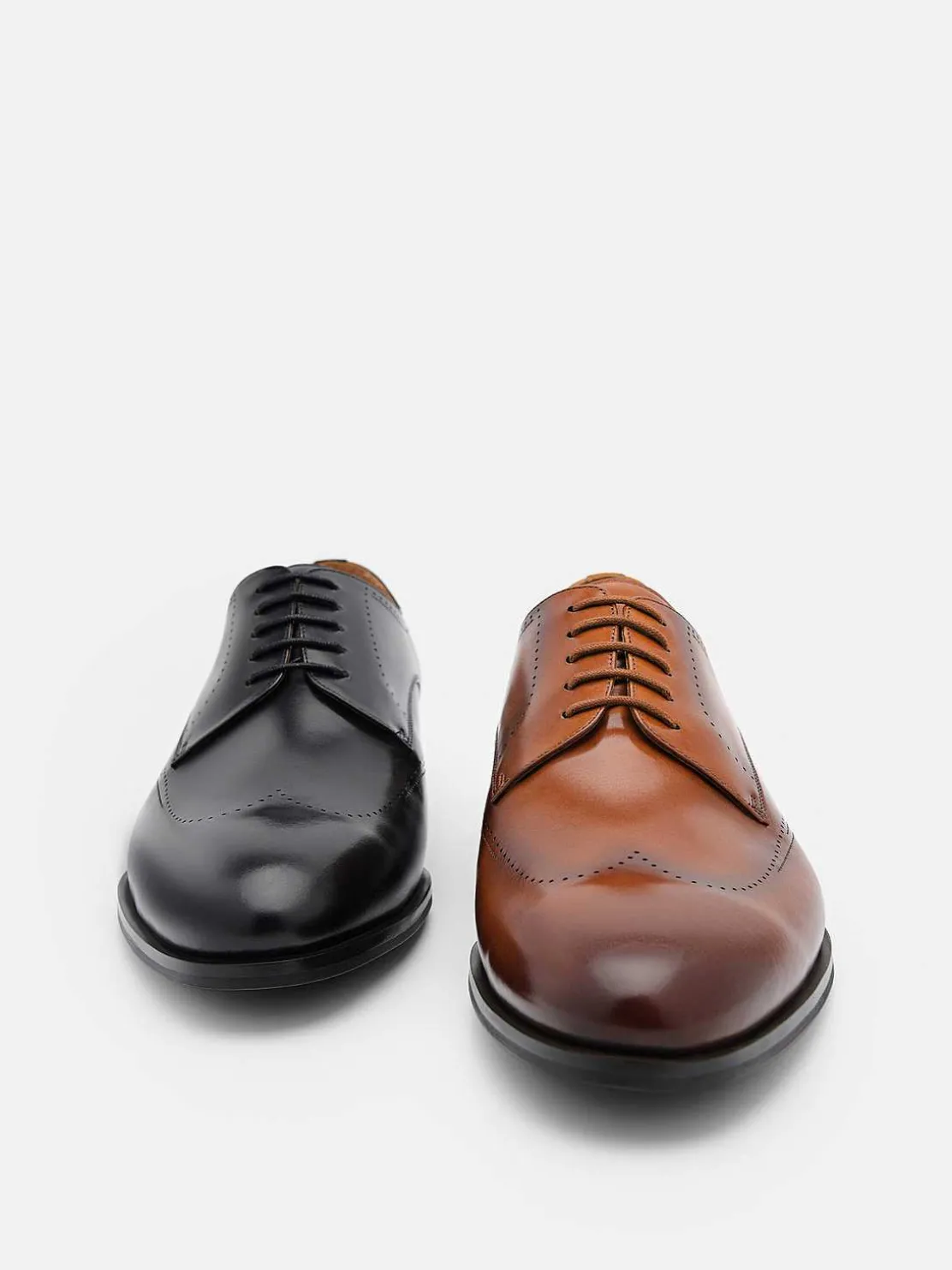Leather Brogue Derby Shoes
