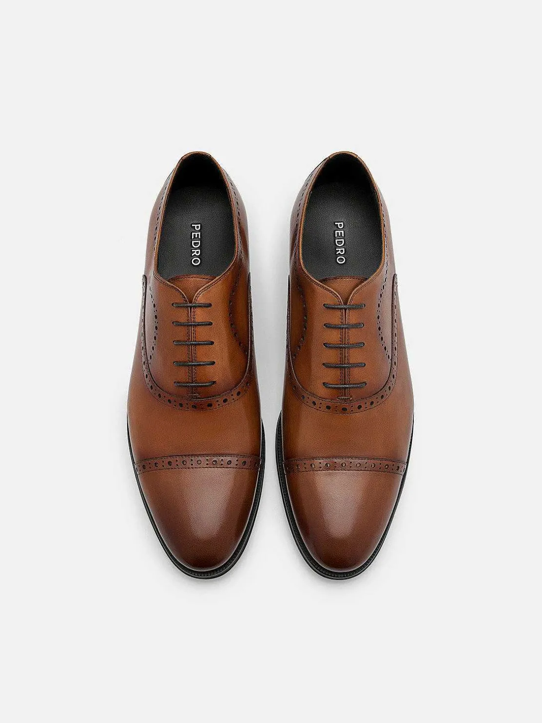 Leather Brogue Oxford Shoes