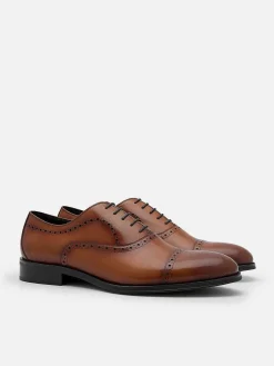 Leather Brogue Oxford Shoes