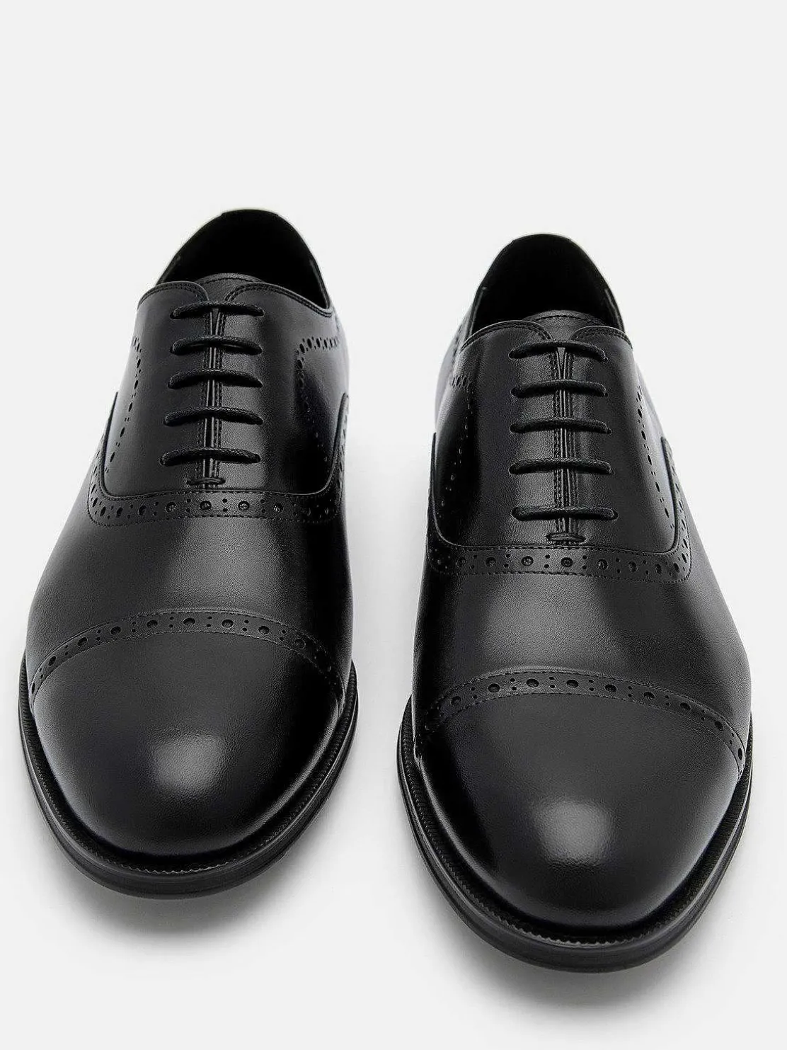 Leather Brogue Oxford Shoes