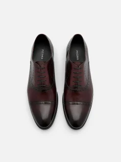 Leather Brogue Oxford Shoes