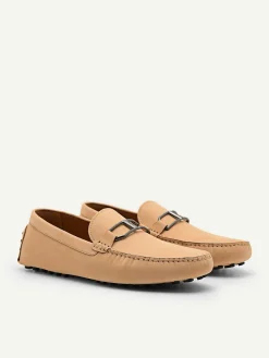 Leather Buckle Driving Shoes