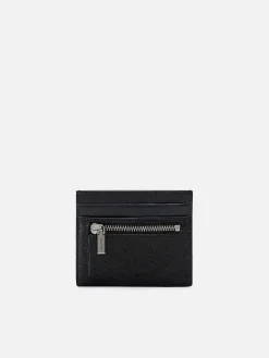 Leather Card Holder With Zipper