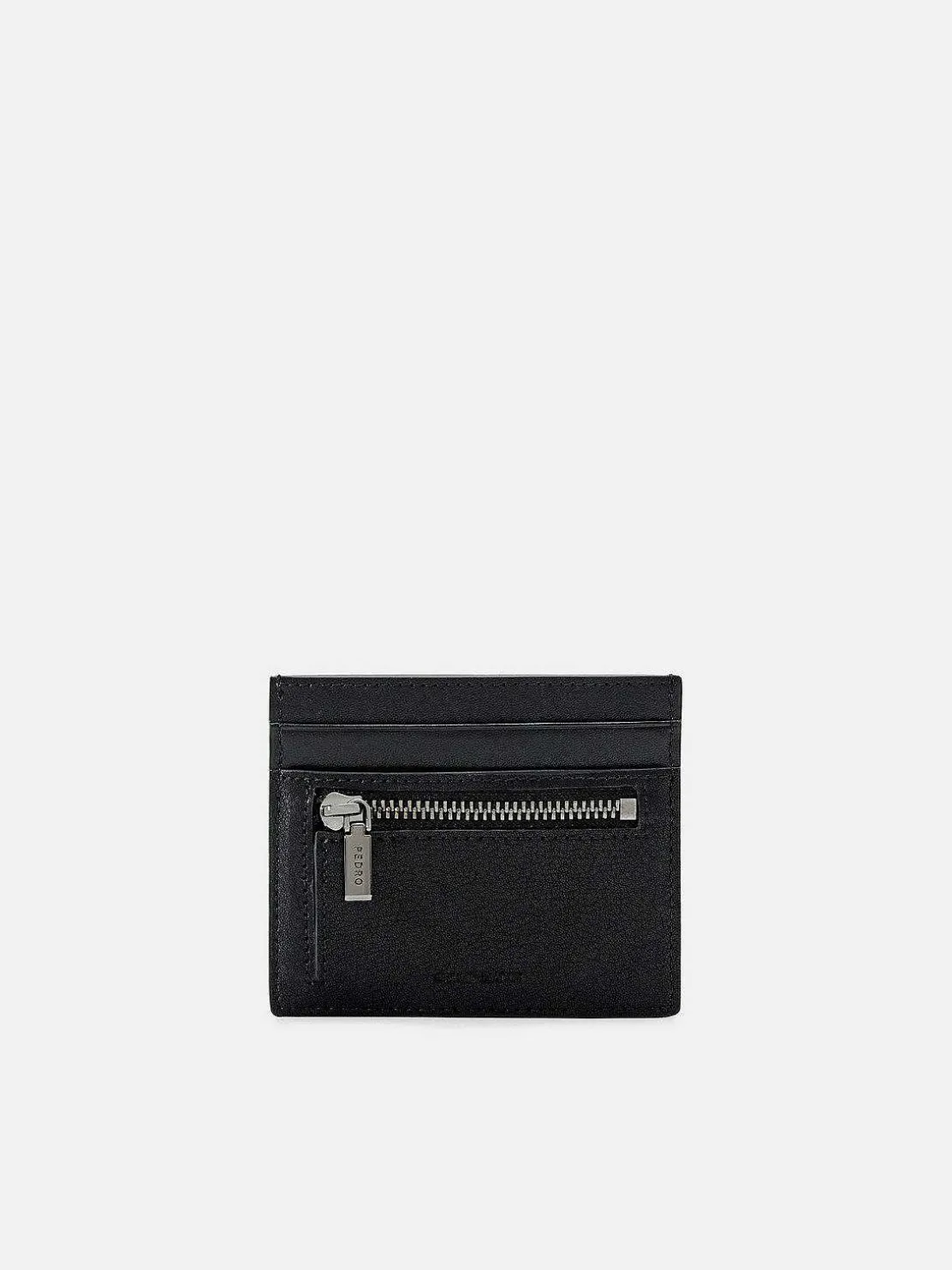 Leather Card Holder With Zipper