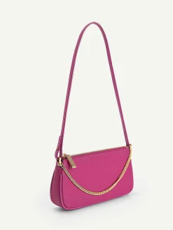 Leather Chain Detailed Shoulder Bag
