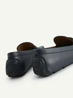 Leather Driving Shoes With Metal Bit